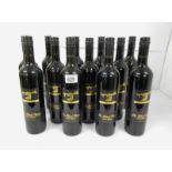 12 bottles of The Black Stump 2017 Shiraz