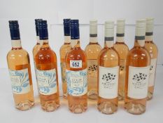 10 bottles of rose - 5x Waitrose Cotes de Provence 2017 and 5x Mirabeau en provence 2017.