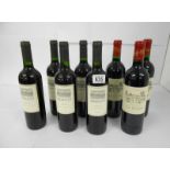 8 bottles - 5x Arauco carmenere cabernet sauvignon 2015 and 3x Vin de Bordeaux Chateau le Coin (1x