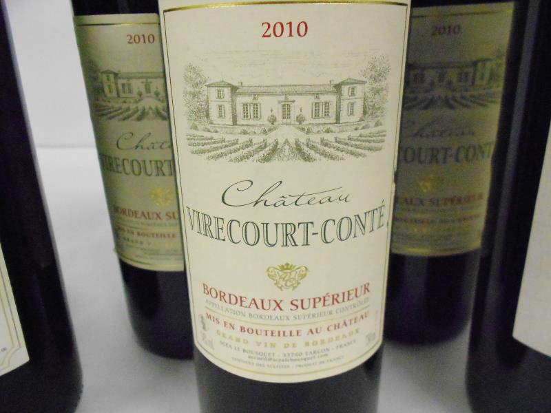 10 bottles of various Bordeaux wines - 1x Chateau Barrail des Moines 2010, - Image 5 of 6