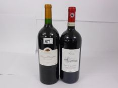 A 1.5l bottle of Domain De La Jasse 2009 Reserve d'Excellence and a 1.