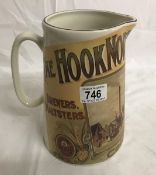 A Hook Norton brewery ale jug.