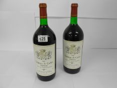 2 1.5l bottles of Chateau de Carles Fronsac 1989