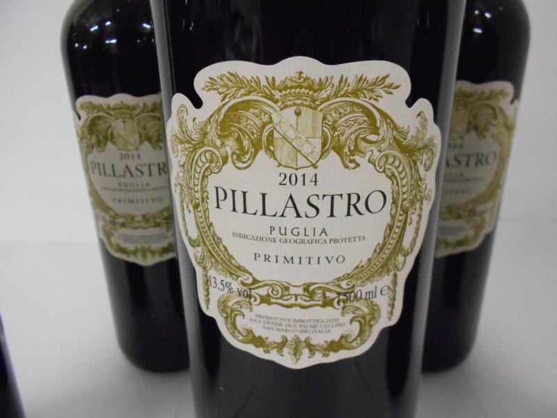 5 bottles of Pillastro Puglia Primitivo 2014 (1x 1.5l and 4x 750ml). - Image 2 of 2