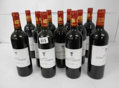 11 bottles of Grand Vin de Bordeaux Chateau Ramage la Batisse (9x 2003, 2x 2010).