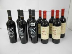 10 bottles - 5x Finca de la Villa rioja 2008 and 5x Vinha do Fava 2015.