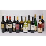 12 bottles - A mixed collection of World & Vintage wine including red, white and rose.