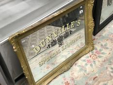 A Dunville's special liqueur advertising mirror.