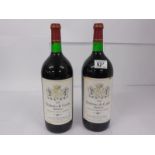 2 1.5l bottles of Chateau de Carles Fronsac 1989