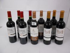 9 bottles - 3x Chateau German 2010,