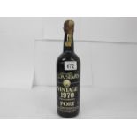 A bottle of vintage port 1970 C Da Silvas Oporto (bottled 1972)