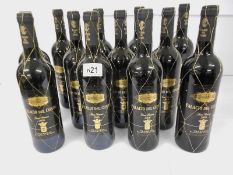 12 bottles of Palacio del Conde Gran Reserva 2008.