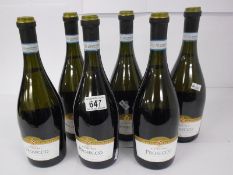 6 bottles of Tenuta Ca'Bolani Prosecco, limited edition.