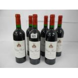 6 bottles of Chateau Musar 2003 Gaston Hochar.