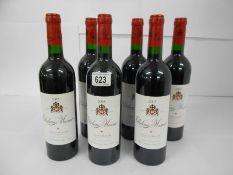 6 bottles of Chateau Musar 2003 Gaston Hochar.