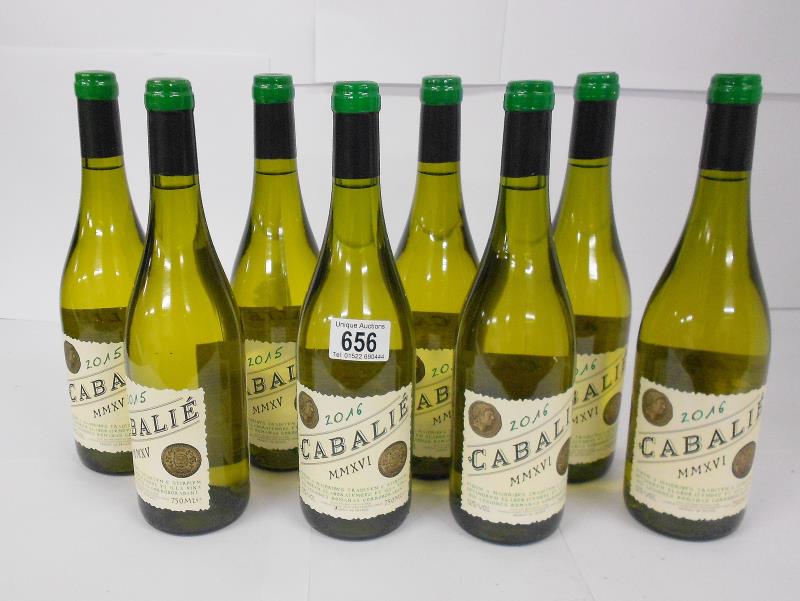 8 bottles - 4x Cabalie 2015 and 4x Cabalie 2016.
