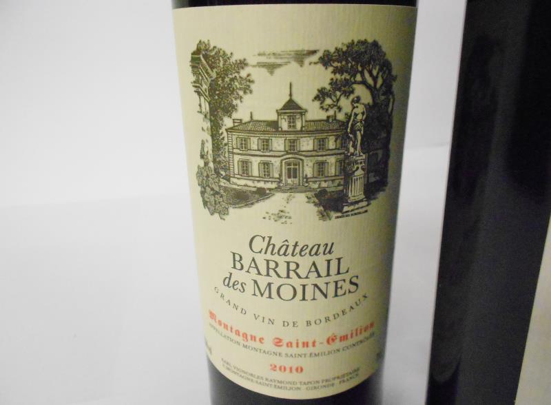 10 bottles of various Bordeaux wines - 1x Chateau Barrail des Moines 2010, - Image 2 of 6