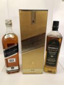 3x 1litre bottles - Johnnie Walker Black Label limited edition old scotch whisky (aged 12 years),