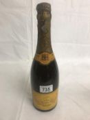 A bottle of Veuve Clicquot dry 1928 champagne.