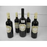 5 bottles of Pillastro Puglia Primitivo 2014 (1x 1.5l and 4x 750ml).