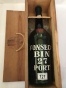 A bottle of Fonseca Bin 27 port
