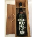 A bottle of Fonseca Bin 27 port