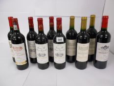 10 bottles of various Bordeaux wines - 1x Chateau Barrail des Moines 2010,