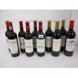 10 bottles of various Bordeaux wines - 1x Chateau Barrail des Moines 2010,