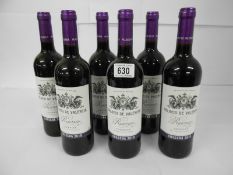 6 bottles of Palacio de Valencia Reserva 2010.