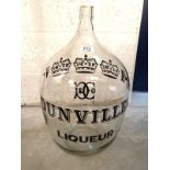 A large Dunvilles liqueur whisky glass jar