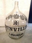 A large Dunvilles liqueur whisky glass jar