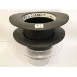 3 Moet & Chandon top hat champagne buckets