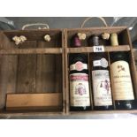 3 boxed bottles of old wine including 1986 Barone De Cles Teroldego,