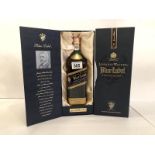 A Johnnie Walker blue label scotch whisky
