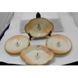 Set of 8 Royal Worcer Porcelain Plates, 1893 (6 plates and 2 presentation dishes)