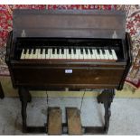 Mason & Hamlin Travelling Harmonium, in walnut case 27”long