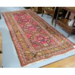 Beautiful hand-woven Caucasian cross- door design floor Rug. 3.1m x 1.5m