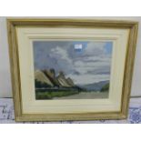 H THOMPSON “Near Fenit, Co. Kerry”, 17”w x 15”h, in a gilded frame, attractive cream mount, signed