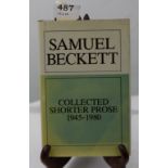 Book – Collected Shorter Prose, 1945-1980, Samuel Beckett, 1984 1st Ed.