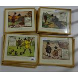 Set of 12 Perrier Water Comical Sporting Prints (similar lot 229)