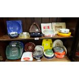 2 shelves of Ashtrays – Carrolls, Wills Capstan, Gold Flake, Woodbine etc