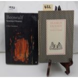 Seamus Heaney Beowolf 1995, 1st edition with Dust jacket & Seamus Heaney Station Island, 1984 1st