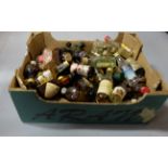 Box of miniature spirit bottles