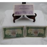 2x Clyesdale & North of Scotland Bank Ltd, 1955 & 1960, 1 Five Pound Bank Note, Commercial Bank of
