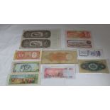 Collection of 11 Bank Notes from around the Caribbean