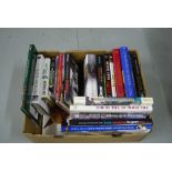 Box of modern equestrian books – racing etc