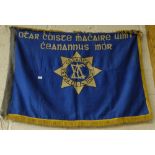 Regional FCA Parade Cloth Flag, blue ground with white lettering, 34”h x 47”w