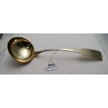 Large Irish Georgian Silver Soup Ladle, hallmarked, 190 grms, 13”long