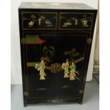 Japanned Side Cabinet, with drawers