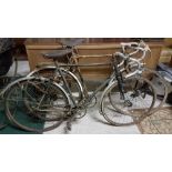 2 x 1950s Racing bicycles with Brooks seats